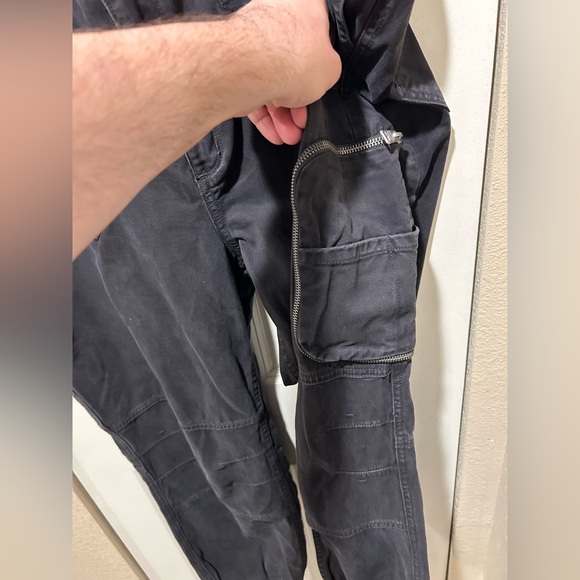 All Saints Florence Cargo Jogger Pants Washed Black , size 12 - Picture 13 of 15